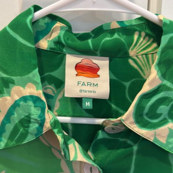Farm Rio Satin Shirt - Picture 2 of 4